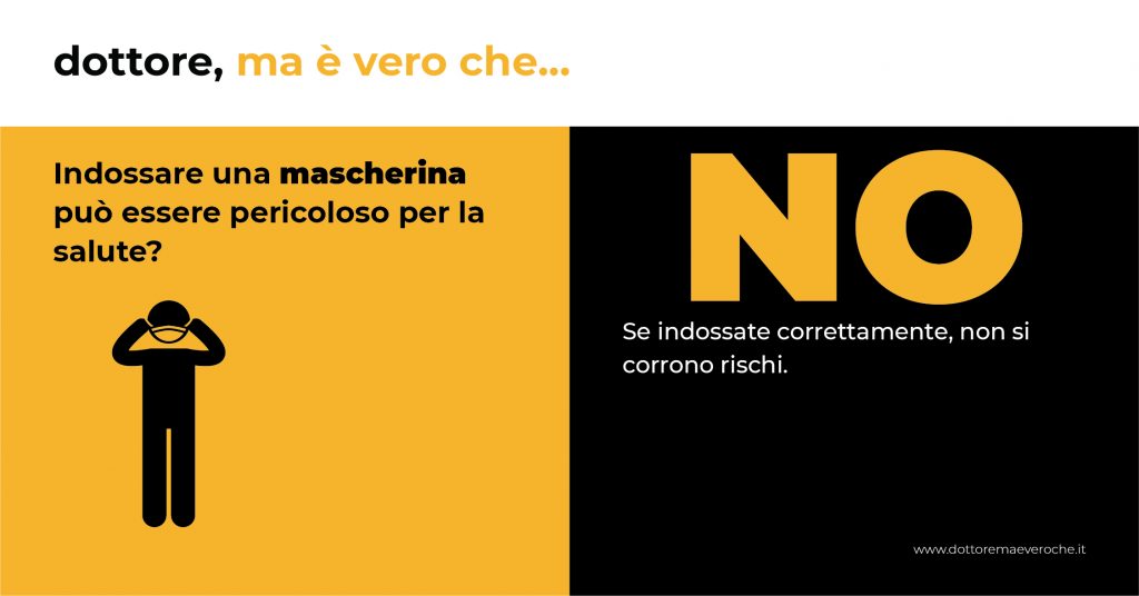 Mascherine e sport: opinioni e fatti. L’idea che le mascherine siano tossiche e facciano male ai polmoni e al sistema immunitario è una fake&nbsp;news.